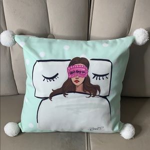New‎ Let’s Sleep in polka dot throw pillow